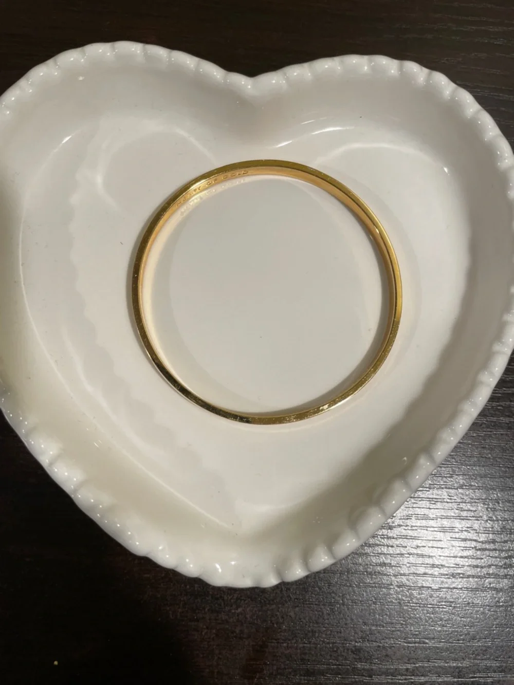 Kate Spade Gold Tone "Heart of Gold" Bangle Bracelet - Picture 3 of 5